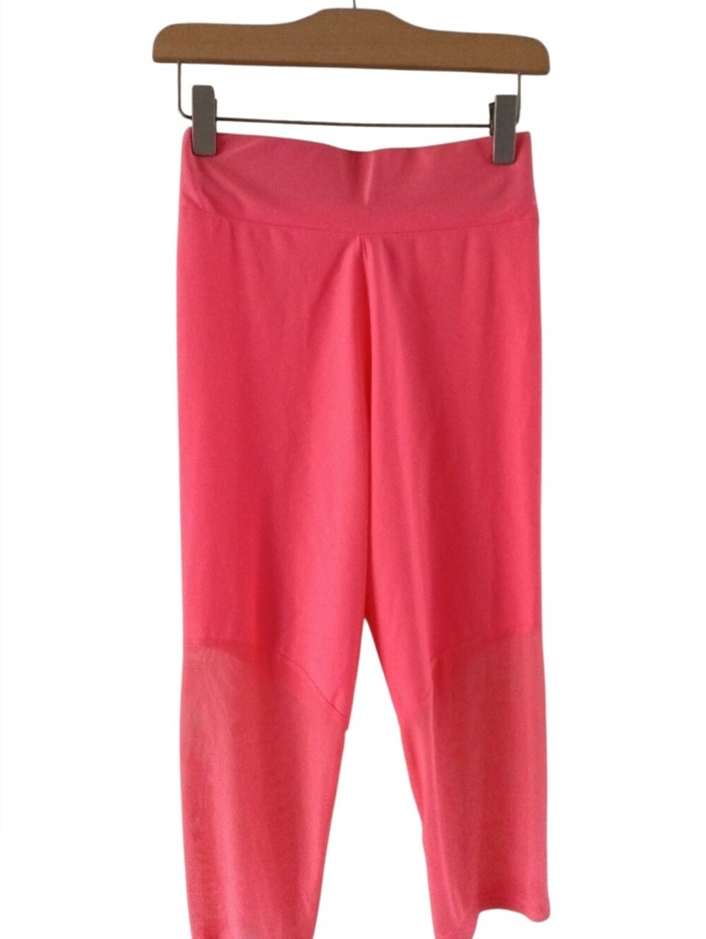 Pretty Little Thing Apricot Sheer Capri Leggings Size US 2 NWOT